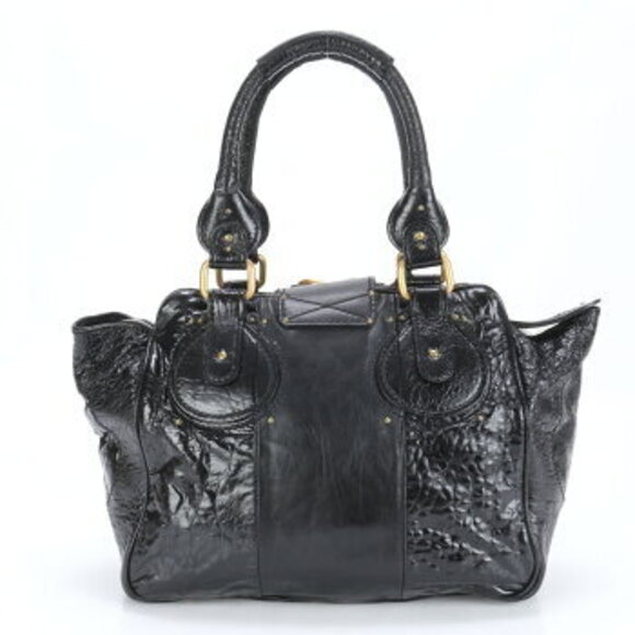 Chloe Paddington Leather Shoulder Bag Tote Black - Picture 6 of 11
